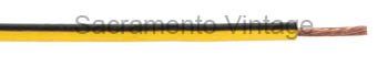 [60-12-40] 12 GAUGE PVC WIRE - YELLOW BLACK SOLD PER FOOT - NO RETURNS