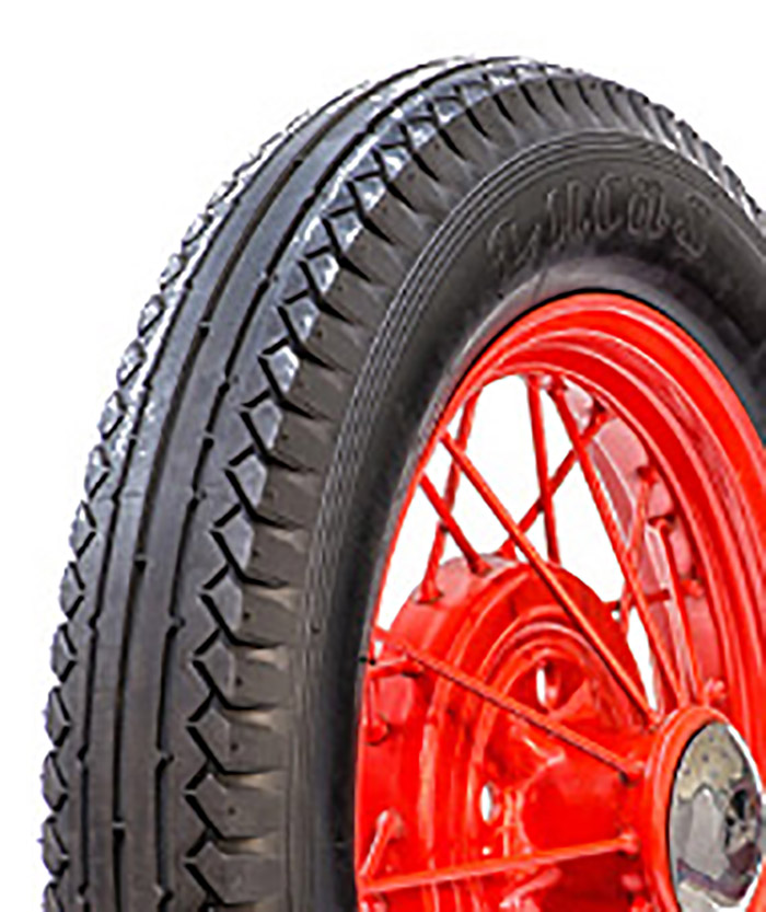 [00019-9] LUCAS BLACKWALL TIRE-   OLYMPIC TREAD 4:75/5:00-19