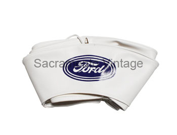 [00005-F-1] 19 INCH TIRE COVER FOR FIRESTONE W-H-I-T-E 1930-31 NAUGAHYDE