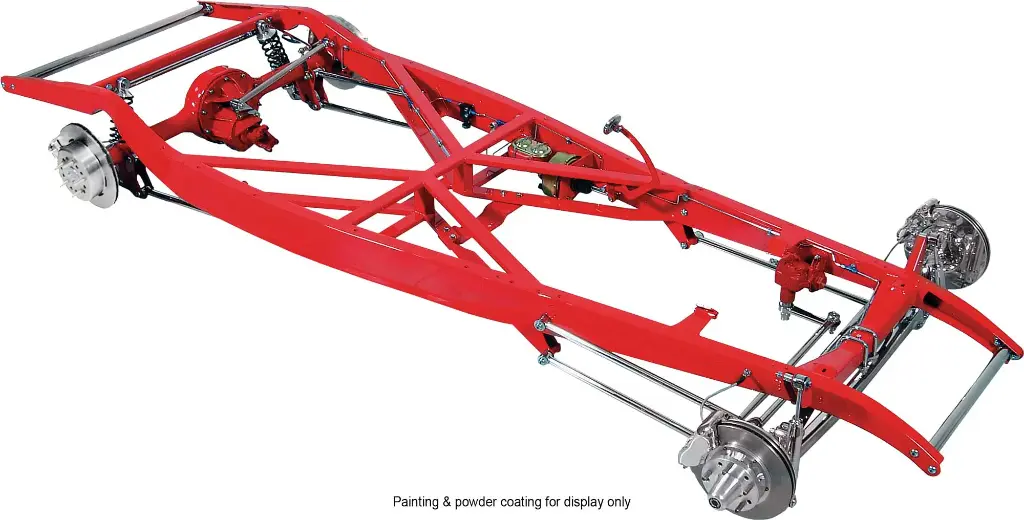 [TCI-1034] 1932 FORD COMPLETE CHASSIS I-BEAM DROPPED AXLE PLAIN PACKAGE