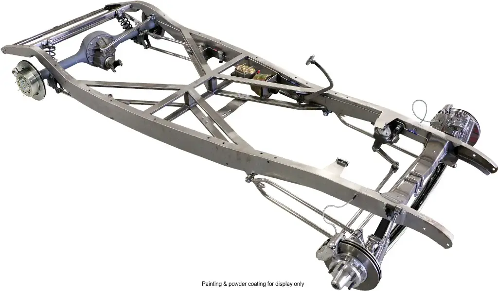[TCI-1044] 1933-1934 FORD COMPLETE CHASSIS DROPPED I-BEAM AXLE PLAIN PACKAGE