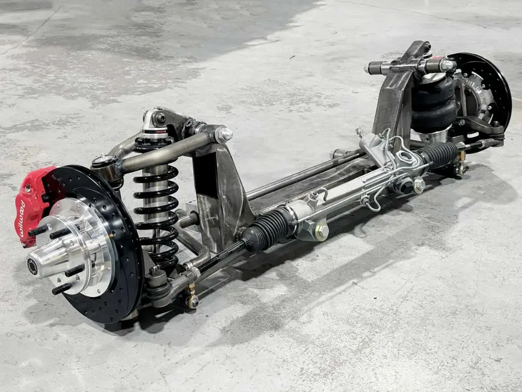 [TCI-2212] 1953 - 1956 FORD F100 CUSTOM INDEPENDENT FRONT SUSPENSION IFS KIT with POWER RACK - PLAIN PACKAGE - USA