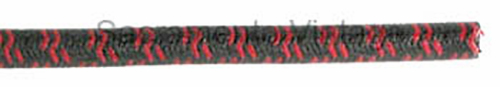 [7M-042] 7 MM SPARK PLUG WIRE BLACK W/2 RED CROSS - sold per foot