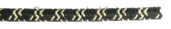 [7M-044] 7 MM SPARK PLUG WIRE BLACK W/2 YELLOW CROSS