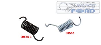 [00556-1] ACCELERATOR RETURN SPRING AND PIN 1928- APRIL 1930 STRAIGHT COIL
