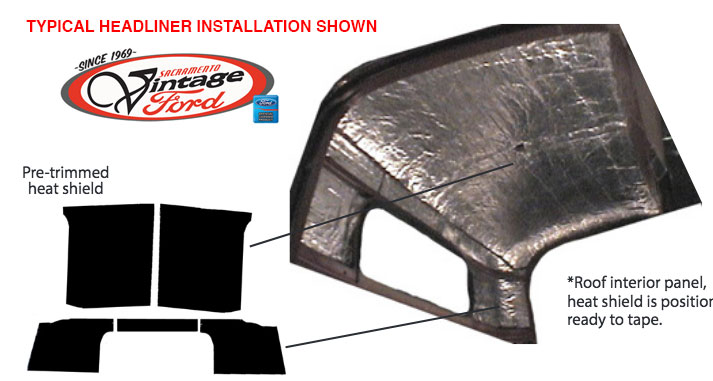 [QR-5600-TAK] ACOUSTIC KIT 1956 BIG/LARGE BACK WINDOW COMPLETE KIT
