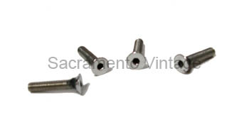 [08161-2] AIR INTAKE SCREWS- polish/allen 1953-56