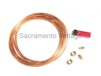 [05855] AIRLINE KIT- tube/fittings/liquid FOR HYDROSTATIC FUEL GUAGE  1932-35 