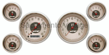 [13034-N-6] ALL AMERICAN NICKEL SERIES (6) GAUGE SET GM SENDERS