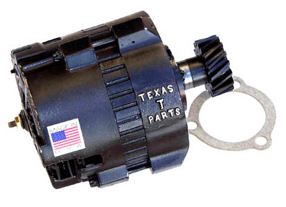 [03825] ALTERNATOR 6V- 1919-27 DIRECT BOLT ON REPLACEMENY W/ GEAR 20-25 AMPS