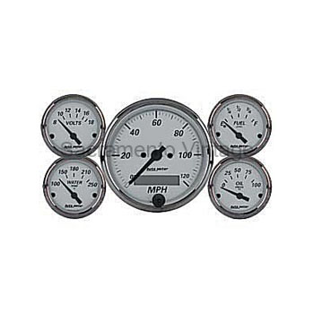 [AM1902] AMERICAN PLATINUM GAUGE SET 3 1/8 ELECTRONIC SPEEDO by AUTO METER