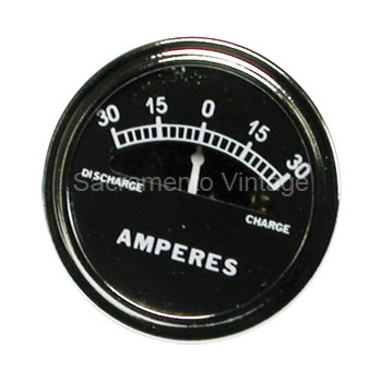 [00608] ​​​AMMETER 30-0-30 W/ PLAIN FACE 1926-31 FAIR QUALITY