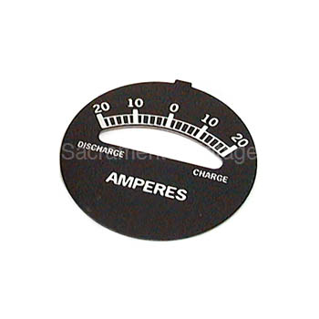 [00608-4] AMMETER FACE PLATE ONLY (20-0-20) 1926-31 - FACE PLATE ONLY -