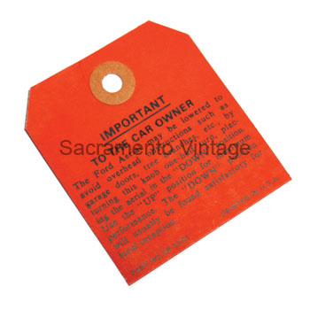 [05951-79] ANTENNA TAG 1937-39