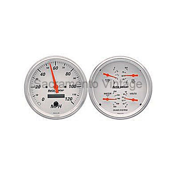 [AM1303] ARTIC WHITE QUAD/SPEEDO KIT 5 IN. (E) by AUTO METER