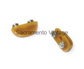 [05951-92] ASHTRAY KNOB- butterscotch 1942