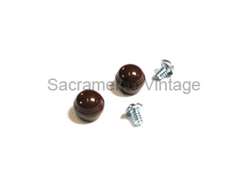 [05951-90] ASHTRAY KNOBS- maroon dlx 1940