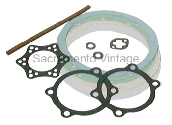 [05155-1] BANJO HOUSING OVERHAUL GASKET SET 1932-48 WITH 3,5,7,9 SHIMS AND U-JOINT SET