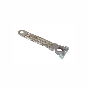 [03892] BATTERY GROUND CABLE- WOVEN FLAT STYLE 7.5" FOR NEGATIVE TERMINAL  1919-27
