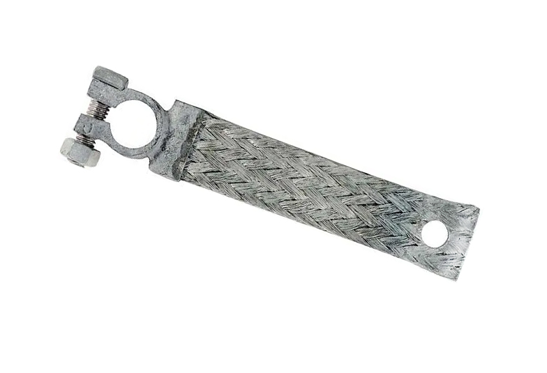 [00795] BATTERY GROUND STRAP- AUTHENTIC WOVEN  STYLE 4-1/2 LONG 1928-31