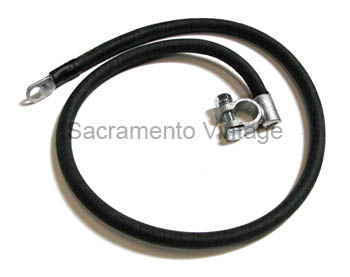 [03890] BATTERY TO SWITCH CABLE- 1919-27  34" 2 GA COPPER w/ CLOTH WRAP