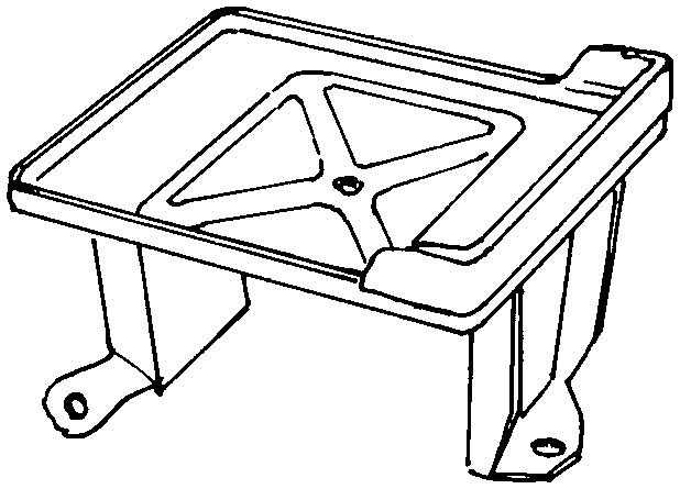 [06176-3] BATTERY TRAY- 1940 PASS & 1940-41 PU