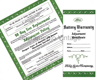 [06179] BATTERY WARRANTY CERTIFICATE 1939-48