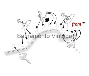 [201145] BED LOWER MOLDING RH RACE TRACK 1973-79