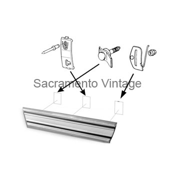 [201165] BED ROCKER MOLDING LH/REAR 1973-79