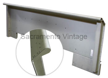 [08420-8] BED SIDE (RH) 1953-56 TEARDROPS- POCKETS FILLED WITH FENDER HOLES