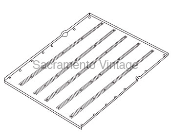 [08433-16] BED STEEL FLOORING - stock 1948-50