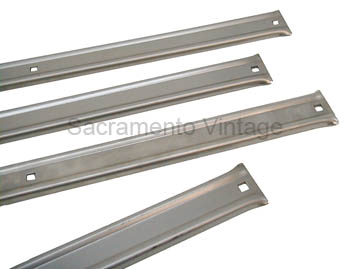 [01039] BED SKID STRIPS - plain steel PICKUP 1928-31