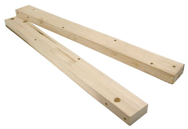 [01042-8] BED TO FRAME WOOD BLOCKS UNDER SILLS SET OF 2 1928-31