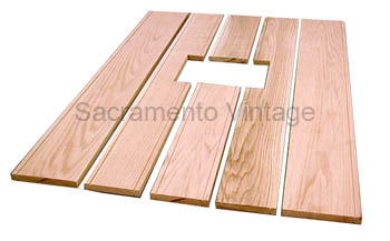 [01038] BED WOOD KIT- OAK - PICKUP 1928-31