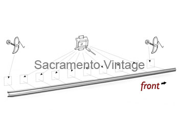 [201100] BEDSIDE MOLDING 1968-69