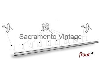 [201106] BEDSIDE MOLDING 8ft BED 1970-72