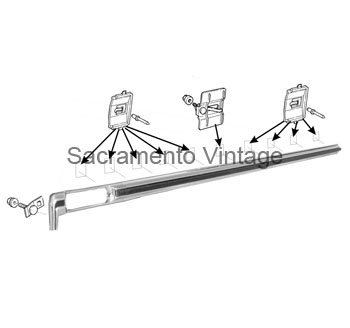 [201137] BEDSIDE MOLDING 8ft W/RACE TRACK RH 1977-79