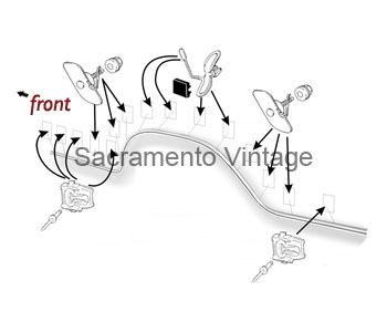 [201136] BEDSIDE MOLDING W/RACE TRACK LH 1977-79
