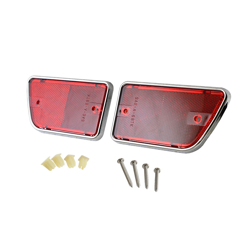 [20-0900] BEDSIDE REFLECTOR- 1968-69 LEFT RED BRONCO-ECONOLINE