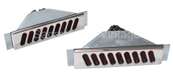 [13245] BILLET TAIL LAMPS- angle slots/ polished