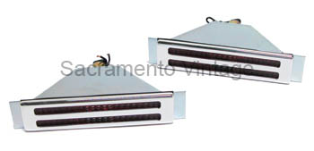 [13241] BILLET TAIL LAMPS- dual slot / polished