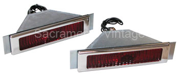 [13243] BILLET TAIL LAMPS- open bezel / polished