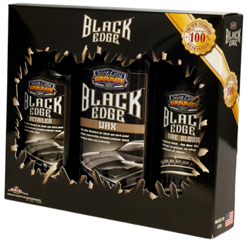 [SCG-919] BLACK EDGE KIT- DETAILER-8, WAX-16, TIRE GLOSS-8 OUNCE BOTTLES