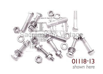 [01118-1] BODY TO FRAME MOUNTING HARDWARE- COUPE 1928-29 