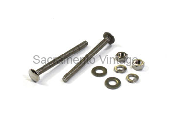 [00744-2-1] BOLT KIT- TAIL LAMP BRACKET TO BED- POLISHED STAINLESS 1929-31