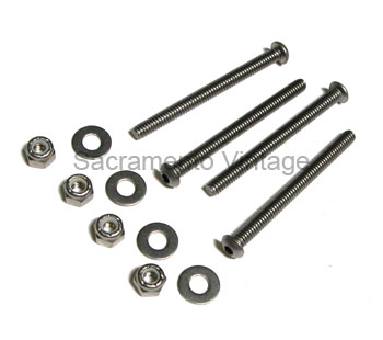 [06471-6-5] BOLT KIT- GATE & LAMP- plain s/s 1948-72