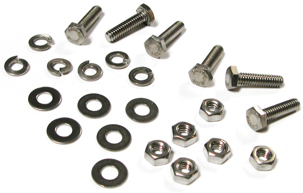 [08170-6] BOLTS HOOD LATCH and SAFETY plain 1953-56