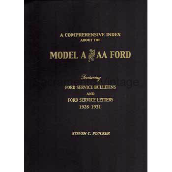[09169] BOOK - COMPREHENSIVE INDEX ABOUT MODEL A/AA FORD