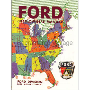 [09600-4] BOOK- 1952 OWNERS MANUAL CAR