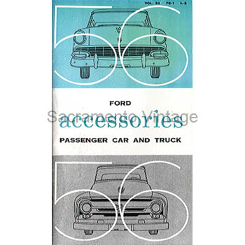 [09345] BOOK- ACCESSORY PARTS CATALOGS 1956